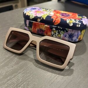 Dime x Acne Studios Oversized Square Sunglasses Taupe Brown Lenses
